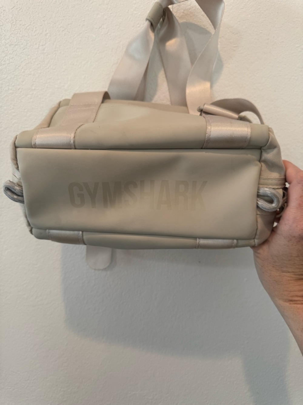 Gymshark Cream Mini Holdall - Picture 5 of 8